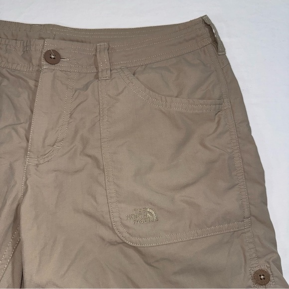 The North Face Women's Khaki Hiking Shorts Size 10 - Picture 3 of 9
